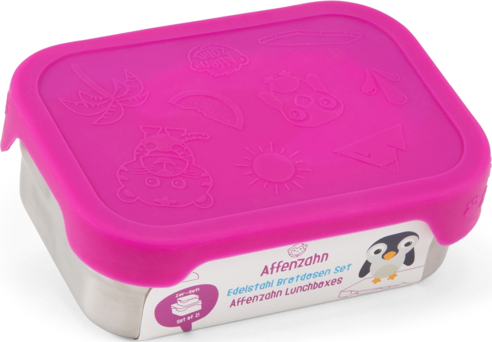 Affenzahn Lunchbox - purple uni - obrázek 2