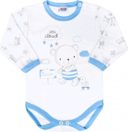 Kojenecké body New Baby Bears modré, Modrá, 68 (4-6m) - obrázek 1