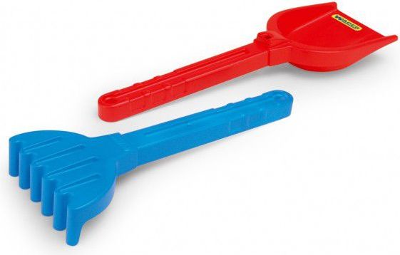 Wader Lopatka a hrábě velké sada plast 3asst 2 barvy - obrázek 3