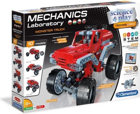 Mechanická laboratoř - Monster truck, 10 modelů, 200 dílků - obrázek 1