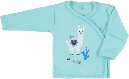 Kojenecká bavlněná košilka Koala Happy Baby tyrkysová, Tyrkysová, 68 (4-6m) - obrázek 1