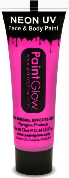 PAINTGLOW Neonová UV barva na obličej a tělo - růžová 13ml - obrázek 1