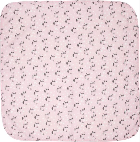Luma Mušelínová plenka z bambusu 70x70 cm 3ks Racoon Pink - obrázek 1