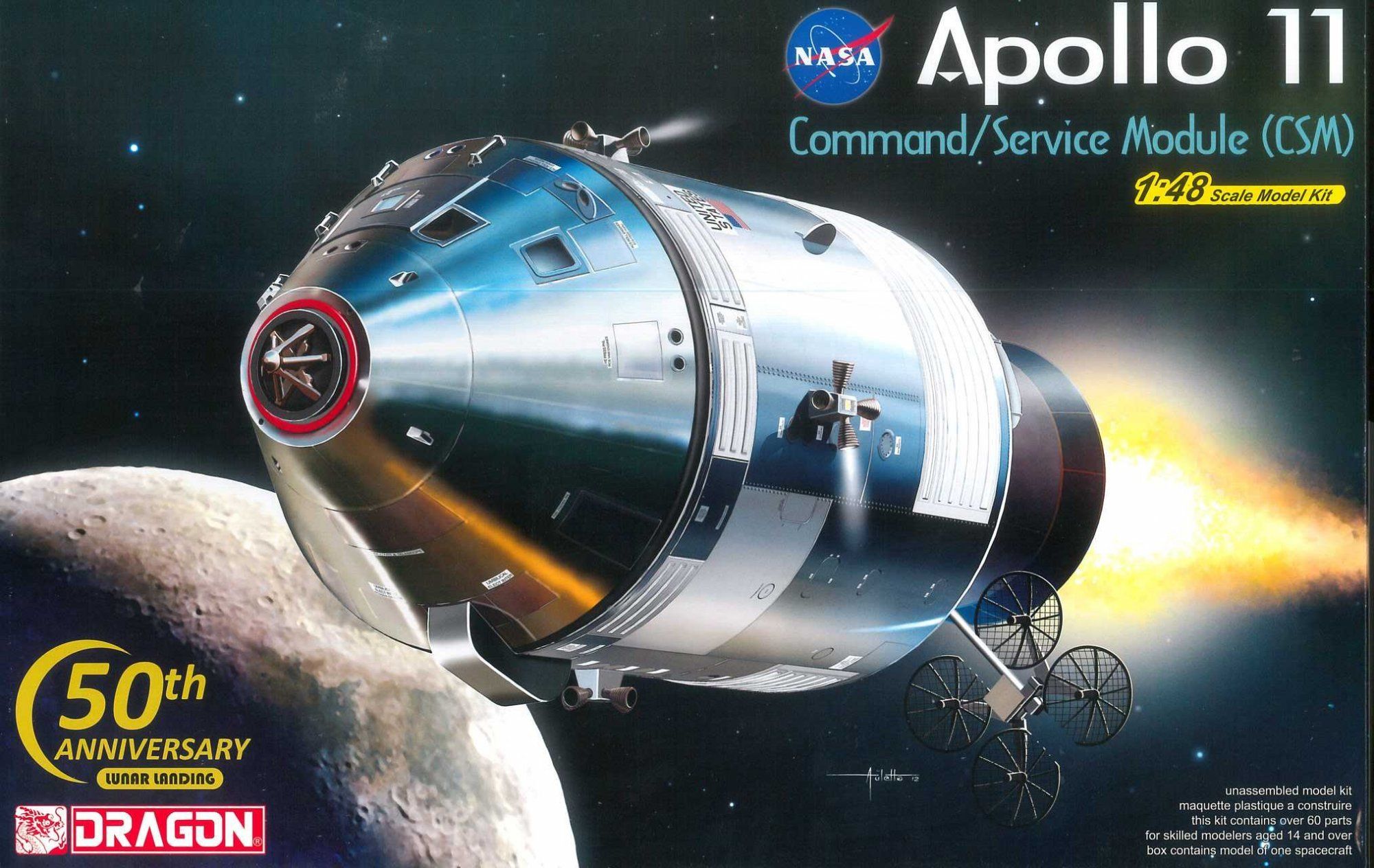 DRAGON Model Kit Apollo 11007 - APOLLO 11 CSM (1:48) - obrázek 1