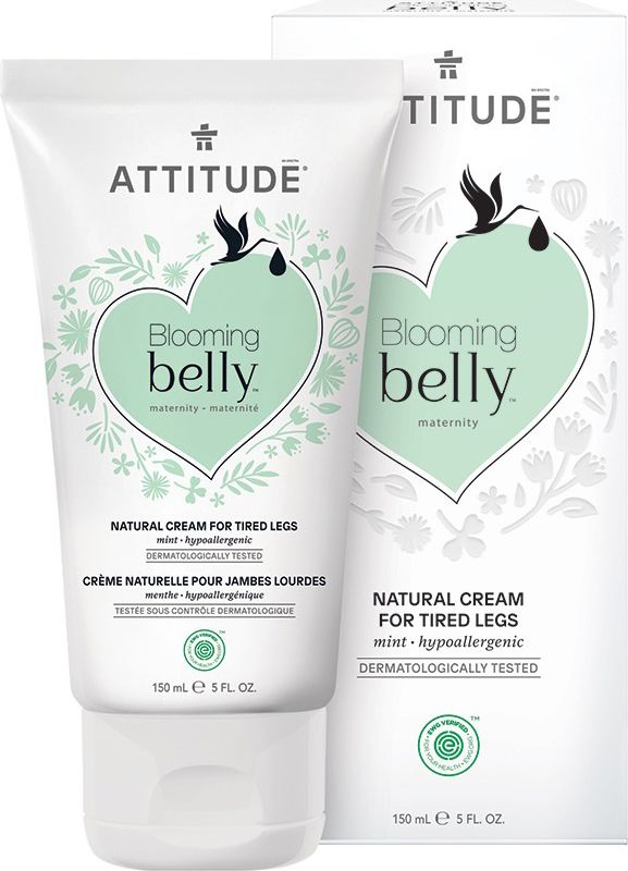 ATTITUDE Přírodní krém na unavené nohy Blooming Belly nejen pro těhotné s mátou 150 ml - obrázek 1