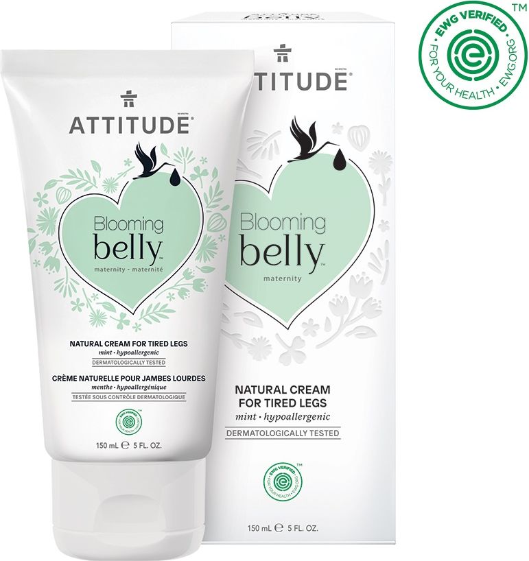 ATTITUDE Přírodní krém na unavené nohy Blooming Belly nejen pro těhotné s mátou 150 ml - obrázek 2