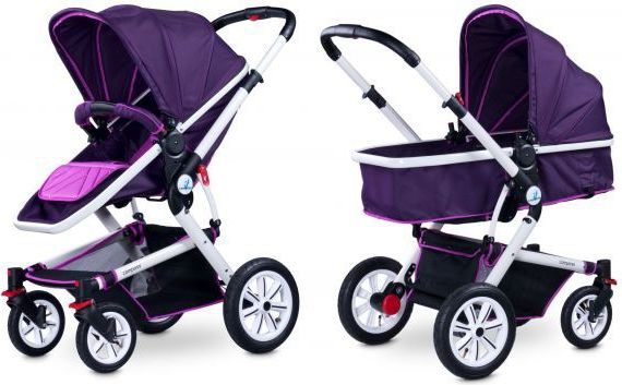 Dětský kočárek 2v1 Caretero Compass purple - obrázek 1
