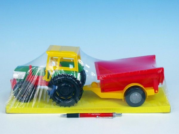 Traktor s vlečkami plast 38cm asst 2 druhy Wader - obrázek 1