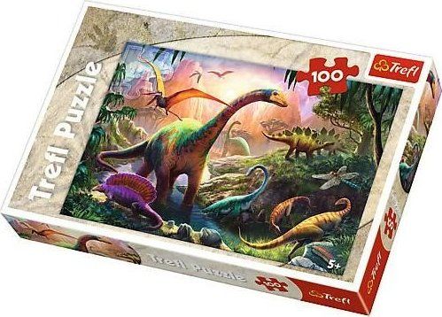 TREFL Puzzle Svět dinosaurů 100 dílků - obrázek 2