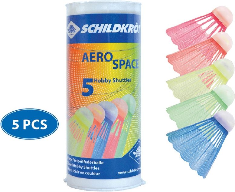 Badmintonové míčky SCHILDKROT Aero Space 5ks - obrázek 1