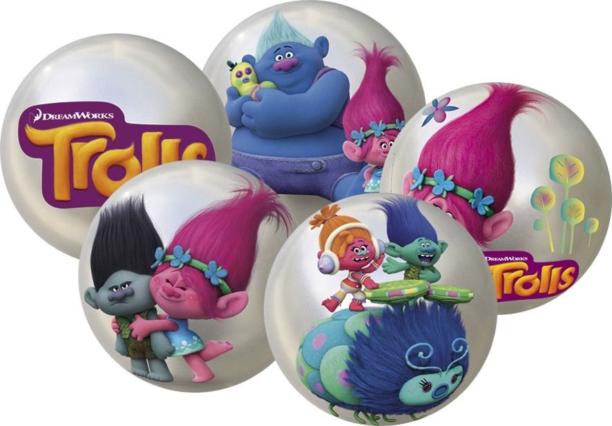 Míč Trolls 10 cm - obrázek 1