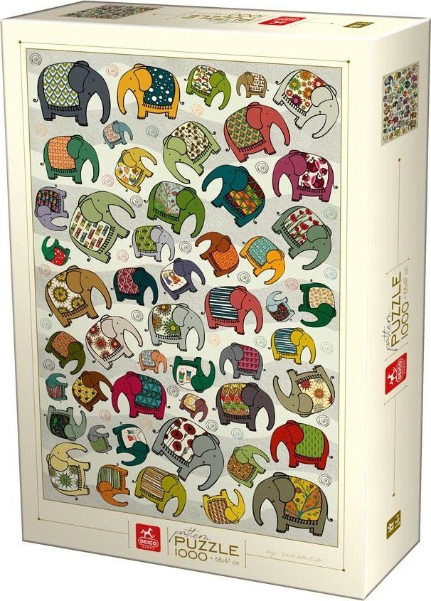 DEICO Puzzle Sloni 1000 dílků - obrázek 1