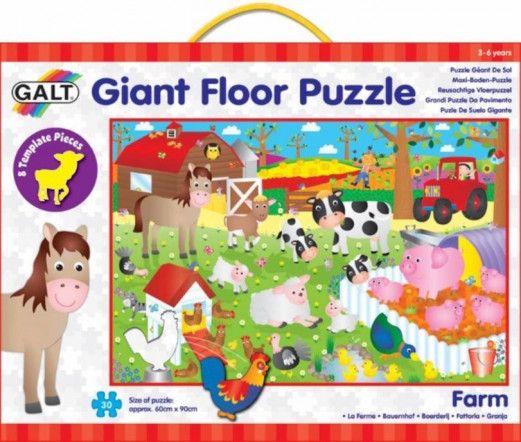 GALT Obří podlahové puzzle Farma 30 dílků - obrázek 1