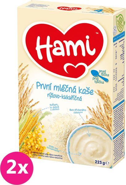 2x HAMI První kaše (225 g) - mléčná kaše - obrázek 1