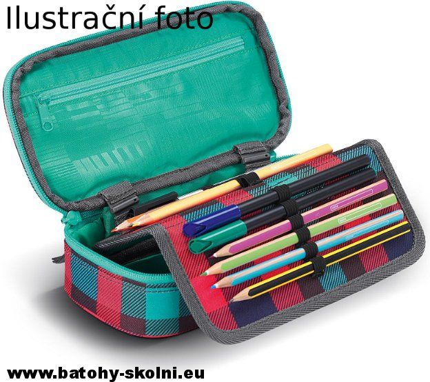 Studentský školní penál CoocaZoo PencilDenzel Lime District - obrázek 6