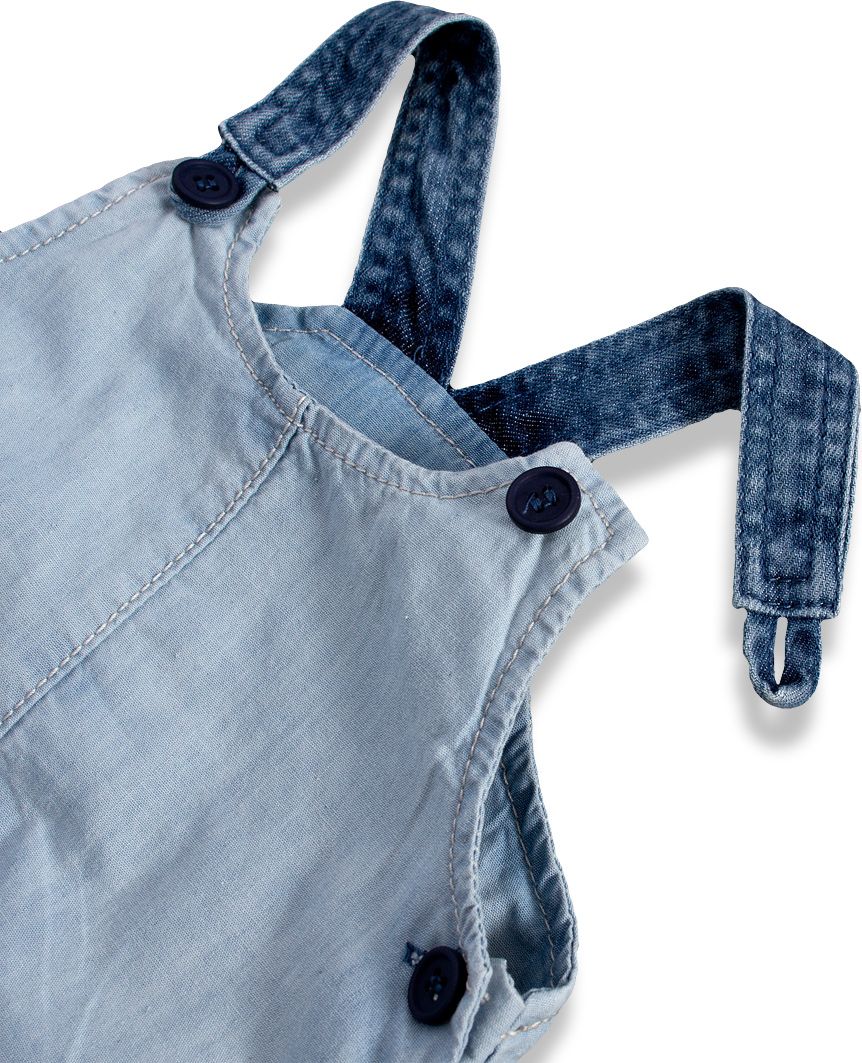 Dívčí šaty KNOT SO BAD DENIM STYLE světle modré Velikost: 74 - obrázek 2