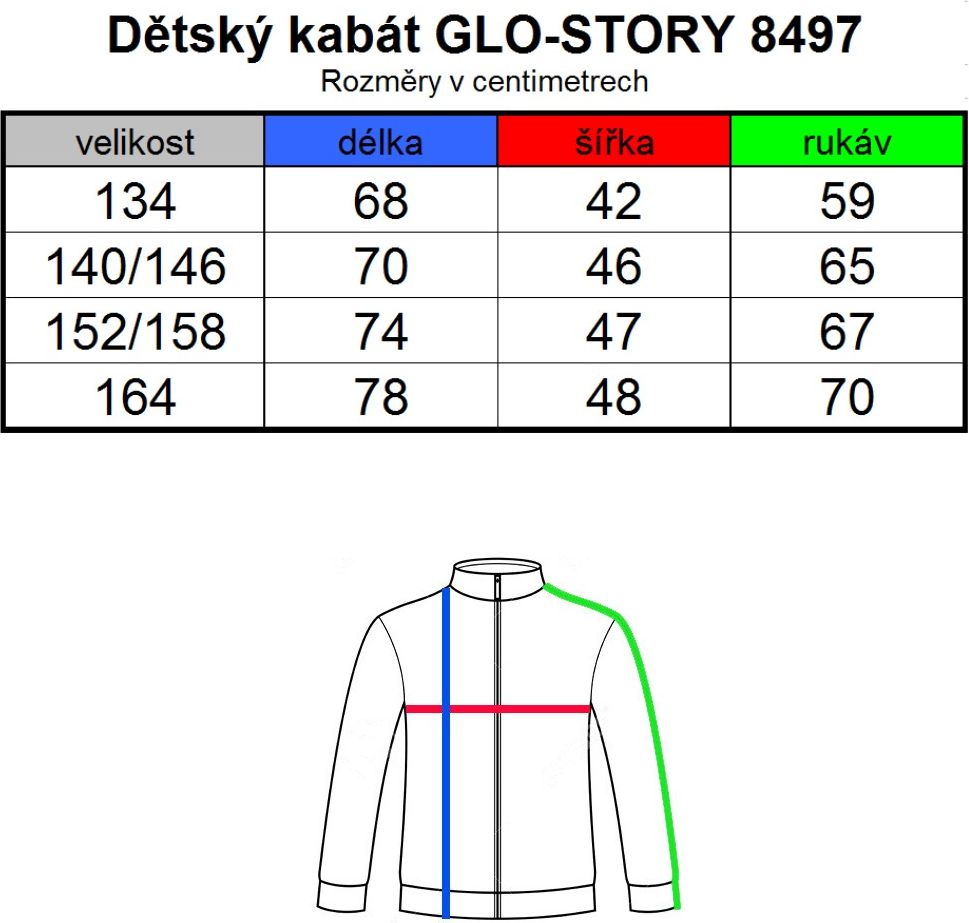 Dívčí kabát GLO STORY ZIK ZAK tmavě růžový Velikost: 140-146 - obrázek 2