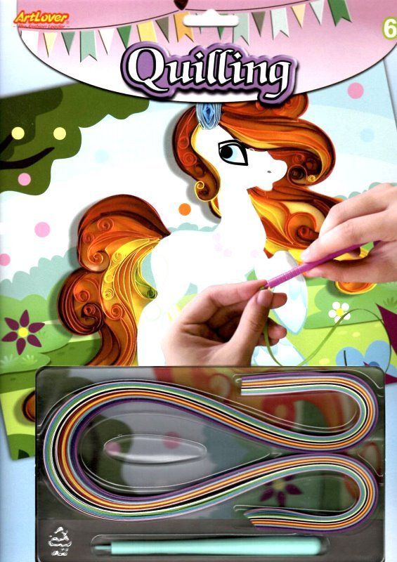 ARTLOVER Quilling Koník 20x25cm - obrázek 1