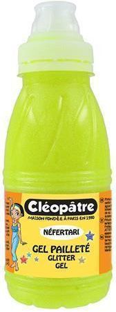 Třpytivý gel 250 ml NEON Žlutá, CLEOPATRE - obrázek 1