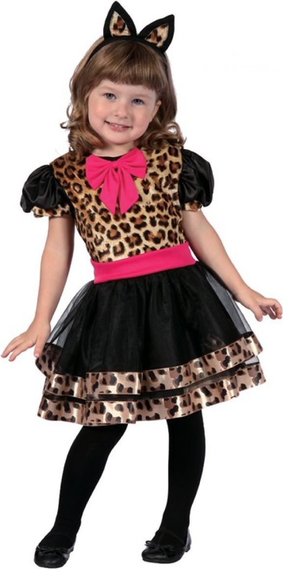 HM Studio Dětský kostým Leopardí dívka 92 - 104 cm - obrázek 1