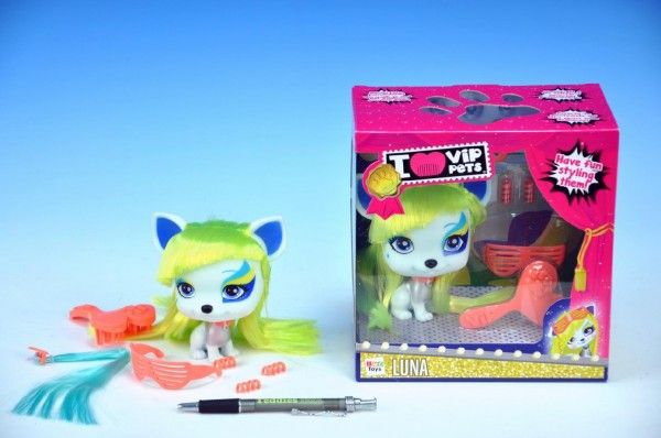 Mazlíček Luna VIP PETS 11cm s doplňky - obrázek 1