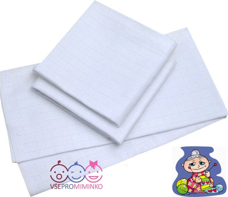Babiččiny bavlněné pleny 70x70 cm Prem International DELUXE 5ks - obrázek 1