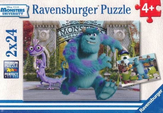 RAVENSBURGER Puzzle Univerzita pro příšerky 2x24 dílků - obrázek 1