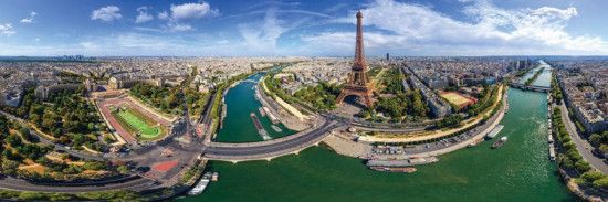 EUROGRAPHICS Panoramatické puzzle Paříž, Francie 1000 dílků - obrázek 1