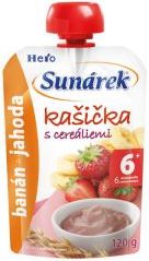 HERO SUNÁREK Kašička s cereáliemi banán a jahoda 120 g - obrázek 1