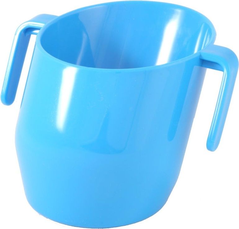 Dětský unikátně anatomický hrníček s oušky, Doidycup, modrý - obrázek 1