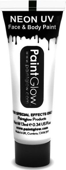 PAINTGLOW Neonová UV barva na obličej a tělo - bílá 13ml - obrázek 1