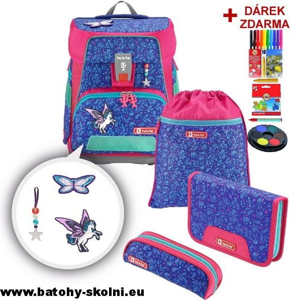 Školní aktovka Pegas Hama e Space-5-dílný set Step by Step - obrázek 1