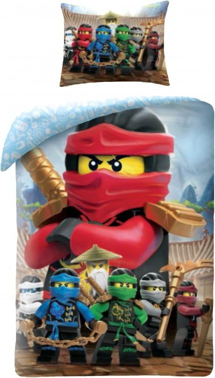 HALANTEX Povlečení Lego Ninjago group Bavlna 140/200, 70/90 cm - obrázek 1