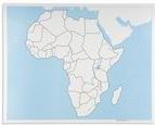 Kontrolní slepá mapa Afriky - obrázek 1