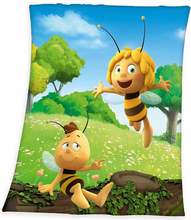 HERDING Fleece deka Včelka Mája a Vilík Polyester 130/160 cm - obrázek 1