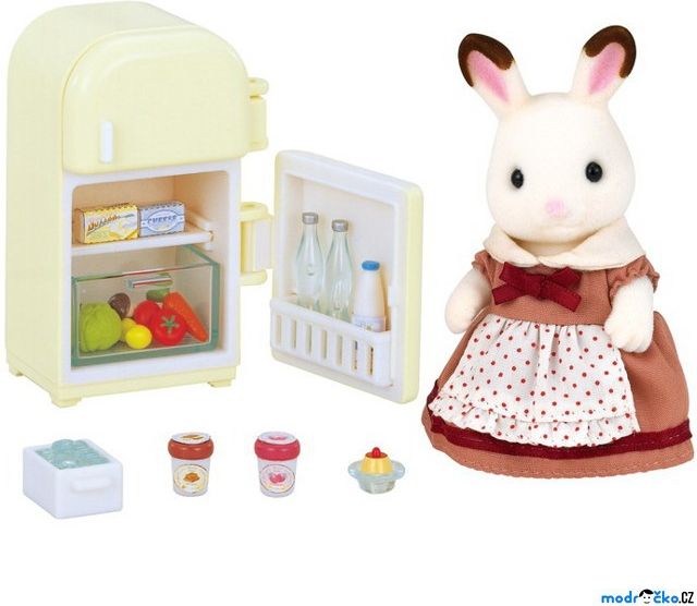 Sylvanian Families - Set, Maminka čokoládových králíčků s ledničkou - obrázek 1