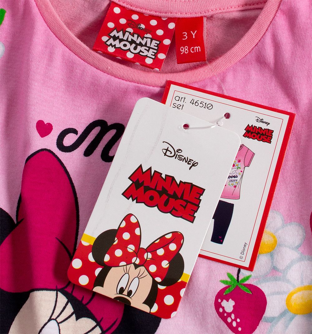 Dívčí souprava Disney MINNIE GARDENING světle růžová Velikost: 140 - obrázek 3