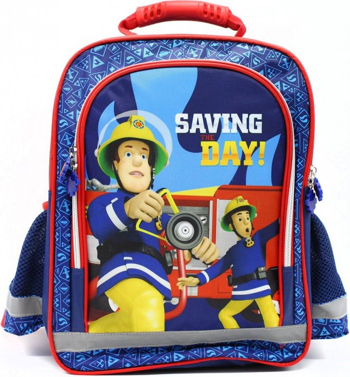 Setino · Školní anatomický batoh Požárník Sam - Hasič Sam - Fireman Sam, 37 x 29 x 13 cm - obrázek 1