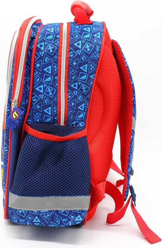Setino · Školní anatomický batoh Požárník Sam - Hasič Sam - Fireman Sam, 37 x 29 x 13 cm - obrázek 3