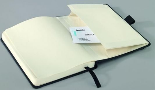 Záznamní kniha "Conceptum", čistá, černá, měkké desky, A5, 194 listů, SIGEL - obrázek 1