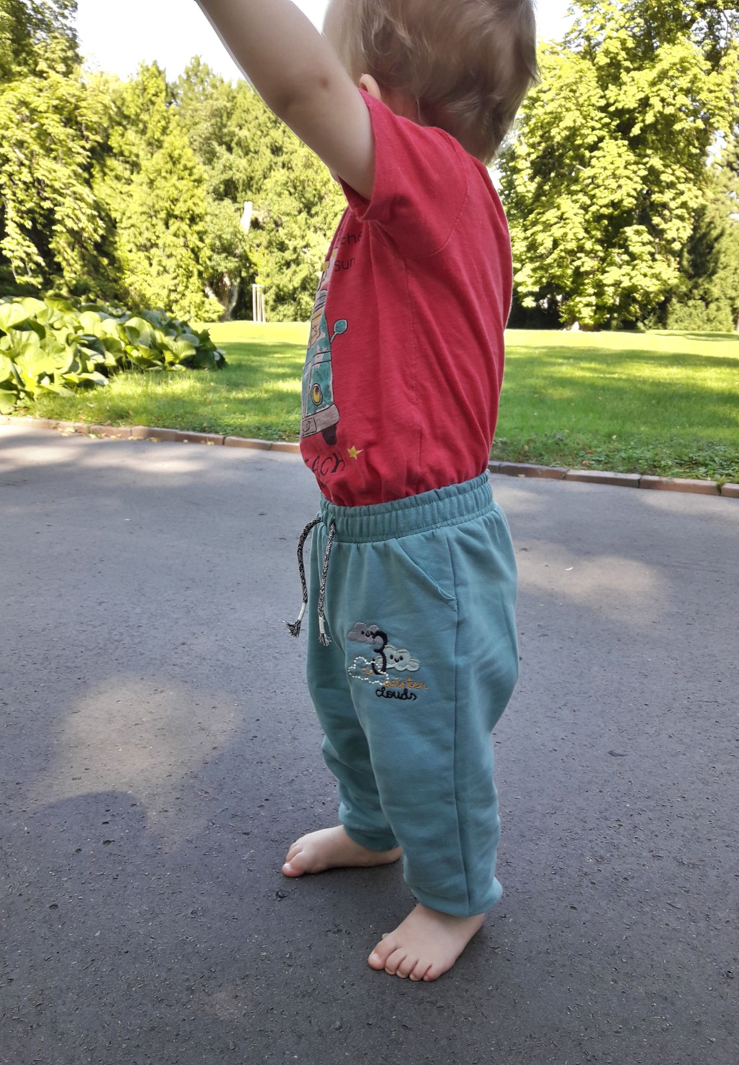 Cigit Kids chlapecké tepláky Clouds 92 - obrázek 2