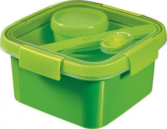 Box na jídlo  "Smart to go", zelená, s příborem, 1l, CURVER - obrázek 1