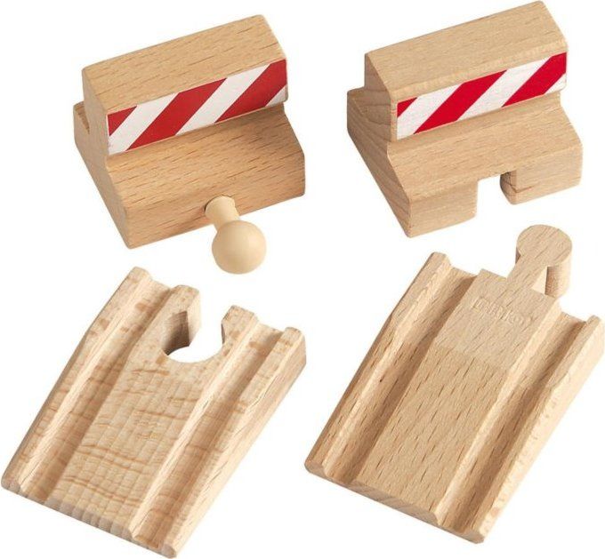 Vláčkodráhy Brio - Zarážka pro slepou kolej, 4 díly - obrázek 1