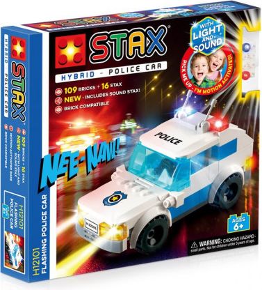 STAX hybrid stavebnice Flashing Police Car - LEGO® - kompatibilní - obrázek 1