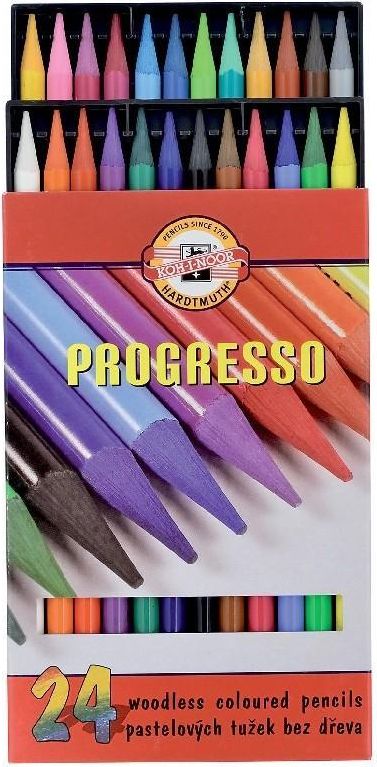 KOH-I-NOOR Pastelky 8758/24 progresso dlouhe - obrázek 1