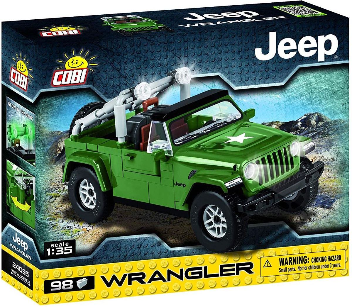 Cobi 24095 Small Army Jeep Wrangler vojenský, 1:35, 98 k - obrázek 1