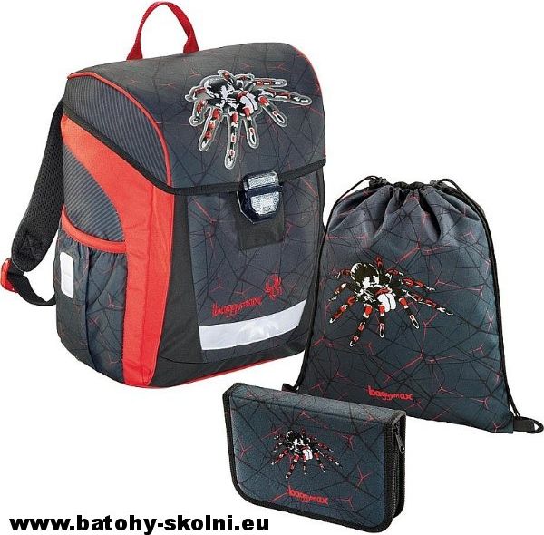 Školní aktovka 3 dílný set Hama Baggymax Trikky Pavouk - Doprava Zdarma - obrázek 1