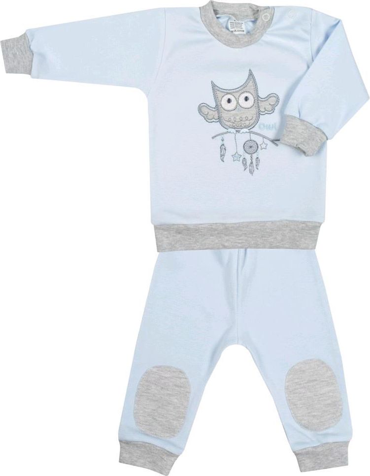 2-dílná kojenecká souprava New Baby Owl modrá 74 (6-9m) - obrázek 1