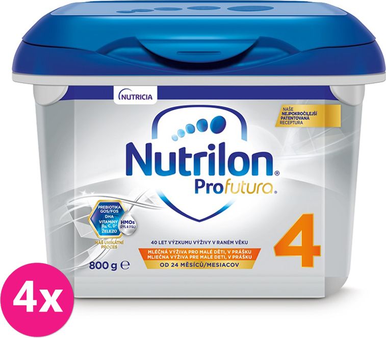 4x NUTRILON 4 Profutura (800 g) - batolecí mléko od uk. 24. měsíce - obrázek 1
