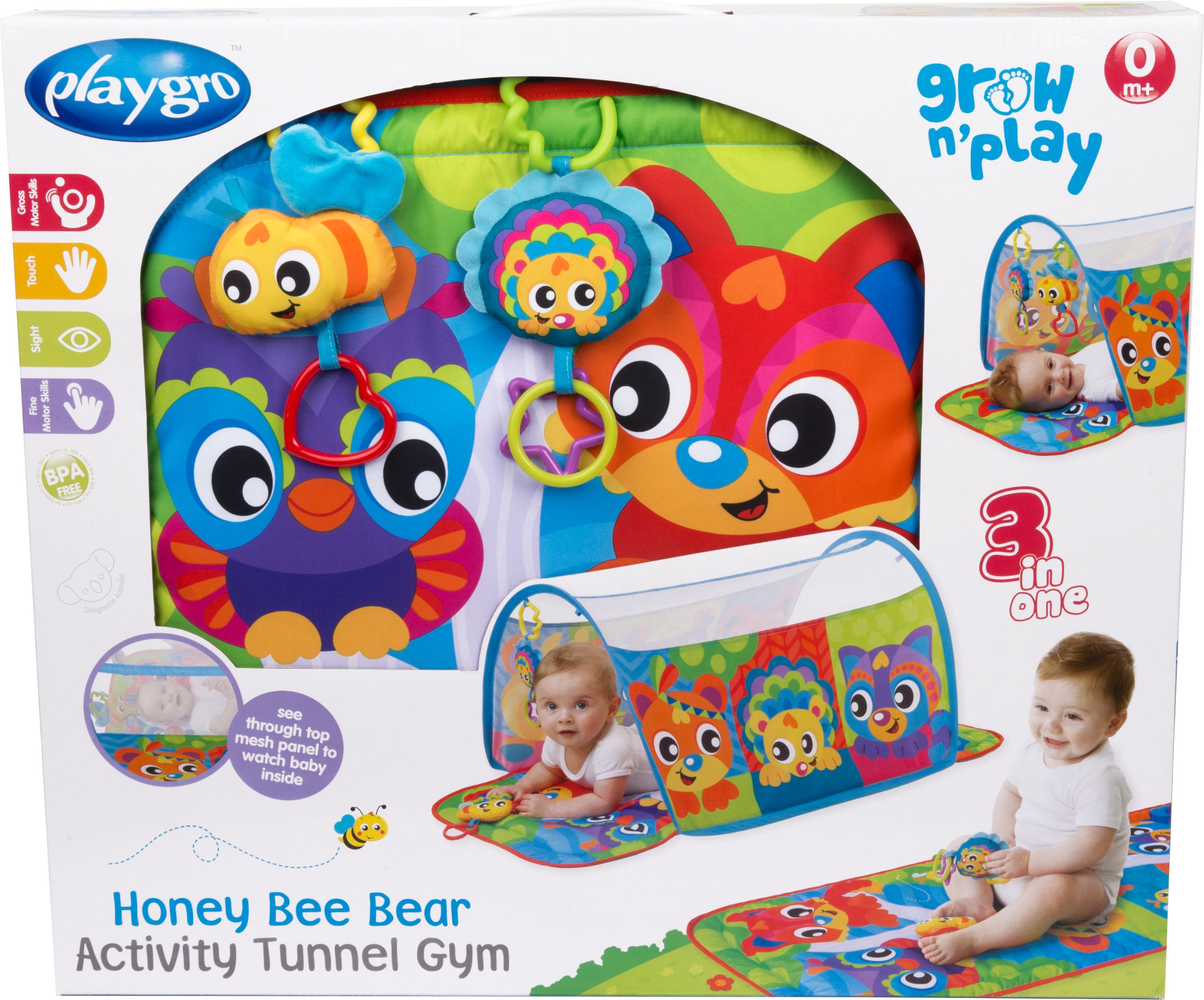 PLAYGRO Hrací deka s tunelem Zvířátka - obrázek 2
